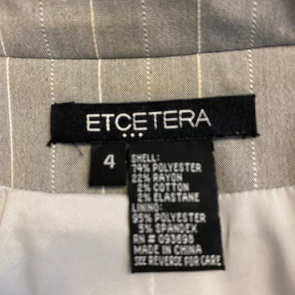 ETCETERA Classic pinstriped blazer with button details - Picture 7 of 7